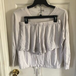 Barefoot Dreams Womens CozyChic Ultra Lite  2pc Lounge Set Pajamas S